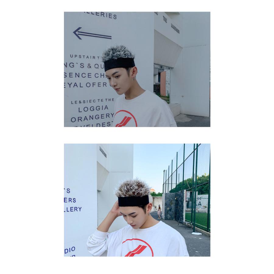 ウィッグ付きキャップ ウィッグ付き帽子 カツラキャップ  メンズ フェイクファー コスプレ変装用 面白いグッズ パーティー 変装 イベント 学園祭 仮装 送料無料 |  | 05