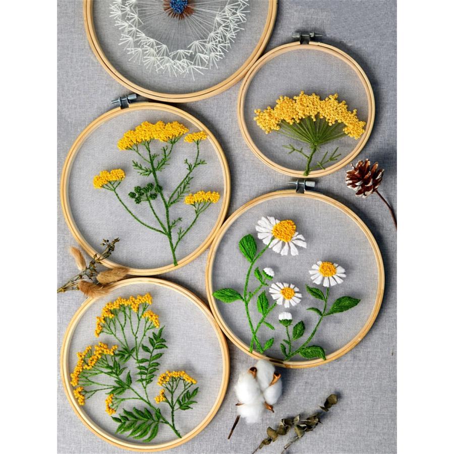 優先配送 刺繍キット 刺繍 手芸材料セット 中級者向け 花 英語説明書付き 刺繍枠 ニードル 図案 布セット 刺しゅうキット インテリア おしゃれ 送料無料 Heartlandgolfpark Com