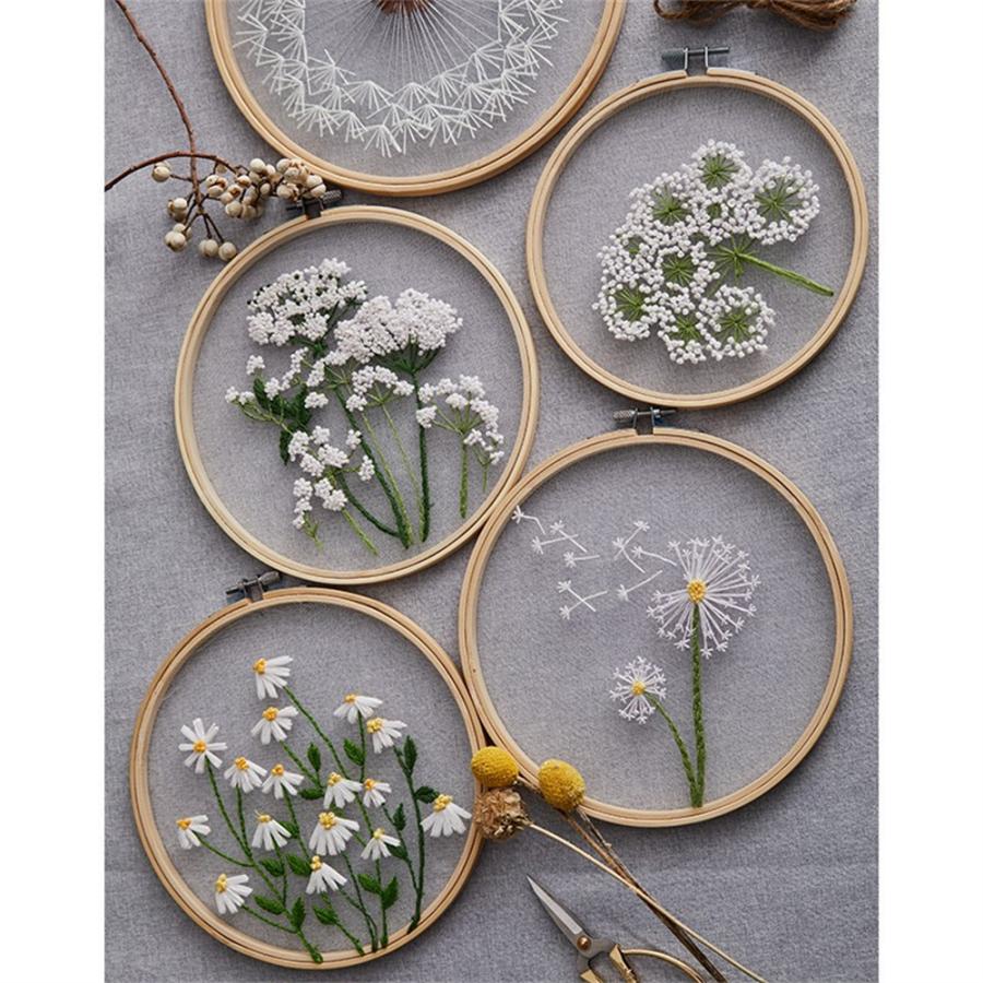 優先配送 刺繍キット 刺繍 手芸材料セット 中級者向け 花 英語説明書付き 刺繍枠 ニードル 図案 布セット 刺しゅうキット インテリア おしゃれ 送料無料 Heartlandgolfpark Com
