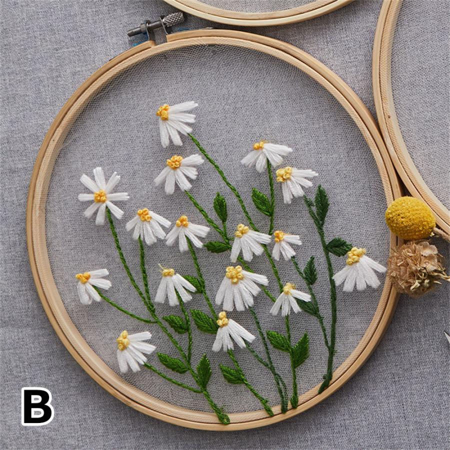 優先配送 刺繍キット 刺繍 手芸材料セット 中級者向け 花 英語説明書付き 刺繍枠 ニードル 図案 布セット 刺しゅうキット インテリア おしゃれ 送料無料 Heartlandgolfpark Com