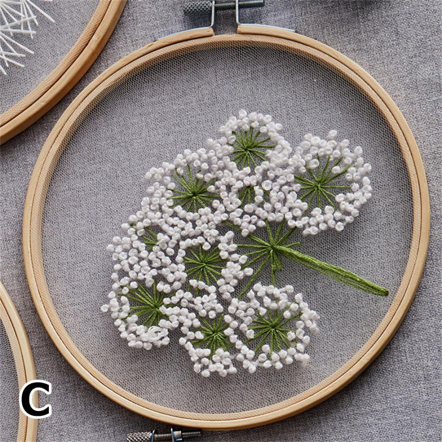 優先配送 刺繍キット 刺繍 手芸材料セット 中級者向け 花 英語説明書付き 刺繍枠 ニードル 図案 布セット 刺しゅうキット インテリア おしゃれ 送料無料 Heartlandgolfpark Com