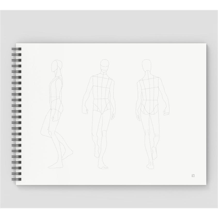 デザイン画練習帳 ファッション画 デザイン画作成 イメージマップ作成 ファッションデザイナー アパレル 50枚入り 送料無料 698 Staraba 通販 Yahoo ショッピング