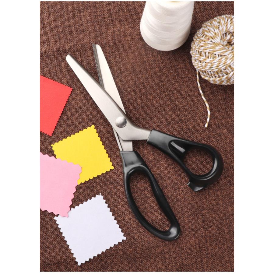 ギザギザハサミ ピンキングハサミ　布用　クラフトハサミ 3角形 波型 もこもこハサミ　波型 手作り 切れ味　手芸 裁縫 クラフトはさみ 送料無料 |  | 10