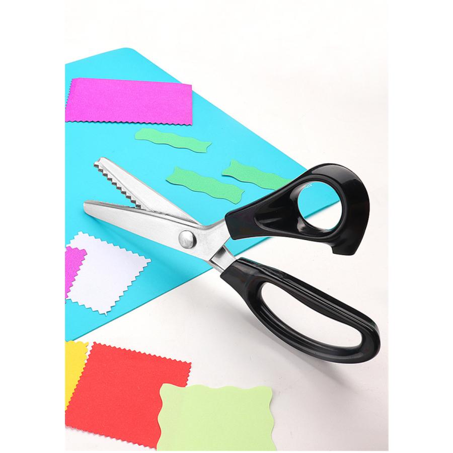 ギザギザハサミ ピンキングハサミ　布用　クラフトハサミ 3角形 波型 もこもこハサミ　波型 手作り 切れ味　手芸 裁縫 クラフトはさみ 送料無料 |  | 11