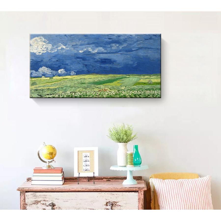 ゴッホ ファブリックパネル 絵画 インテリア ファブリック 絵 「荒れ