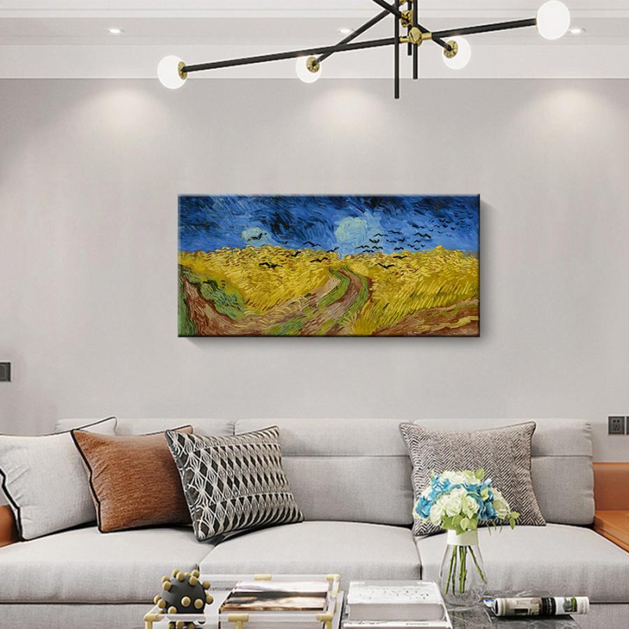 ゴッホ ファブリックパネル 絵画 インテリア ファブリック 絵 「カラス