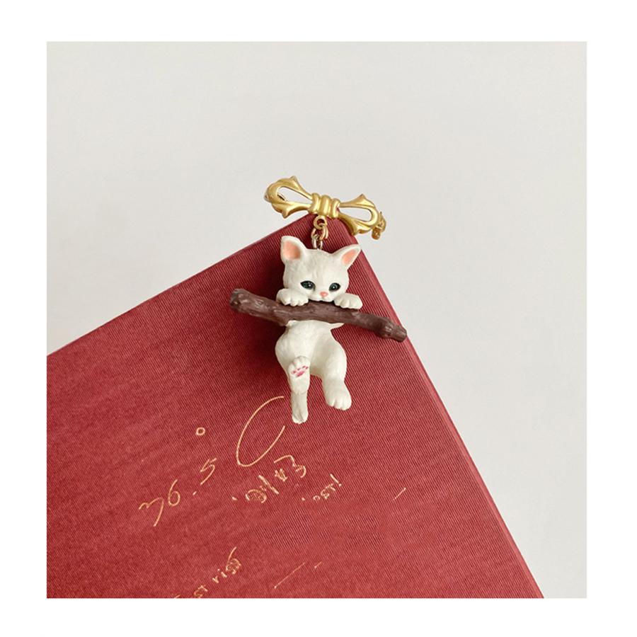 ねこブローチ 猫　動物ブローチバッジ　ネコ　動物 アクセサリー 小物 帽子やバッグのアクセントに  プレゼント  おしゃれ 母の日 送料無料 |  | 02