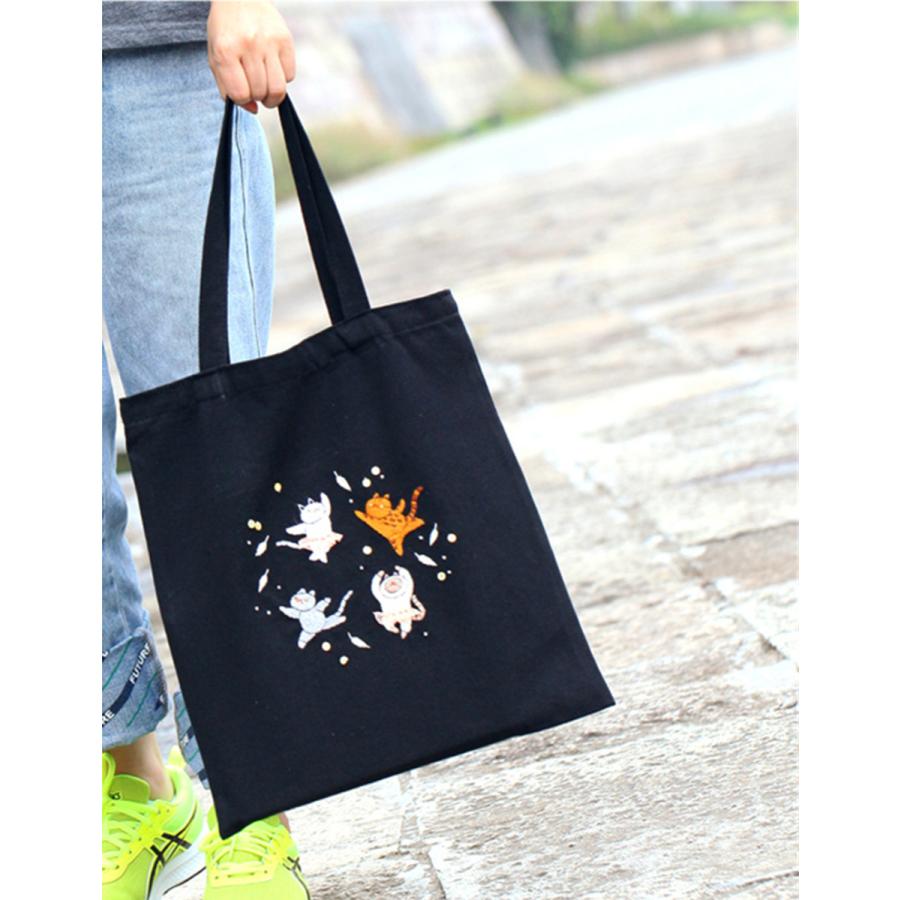 刺繍トートバッグ材料キット 手芸材料セット 手作り エコバッグ