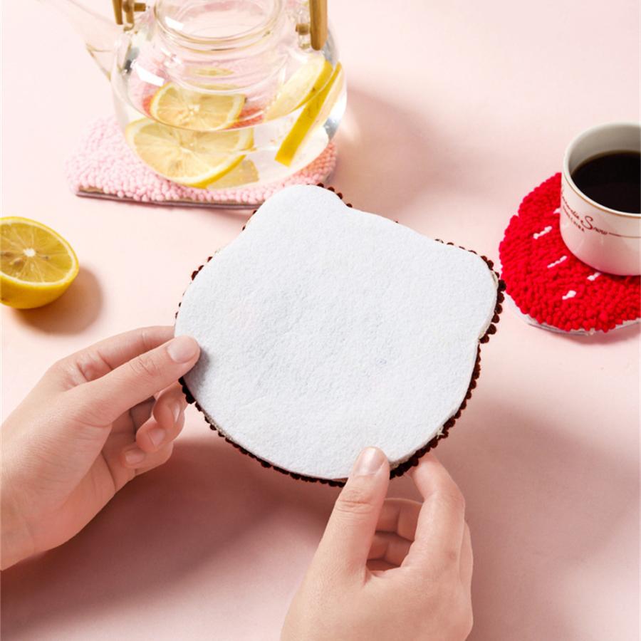 パンチニードル 材料道具キット コースター材料キット ニードルパンチ 刺繍 手芸材料セット 刺繍枠 ニードルペン 図案 布セット 毛糸 中級者向け 送料無料 |  | 03