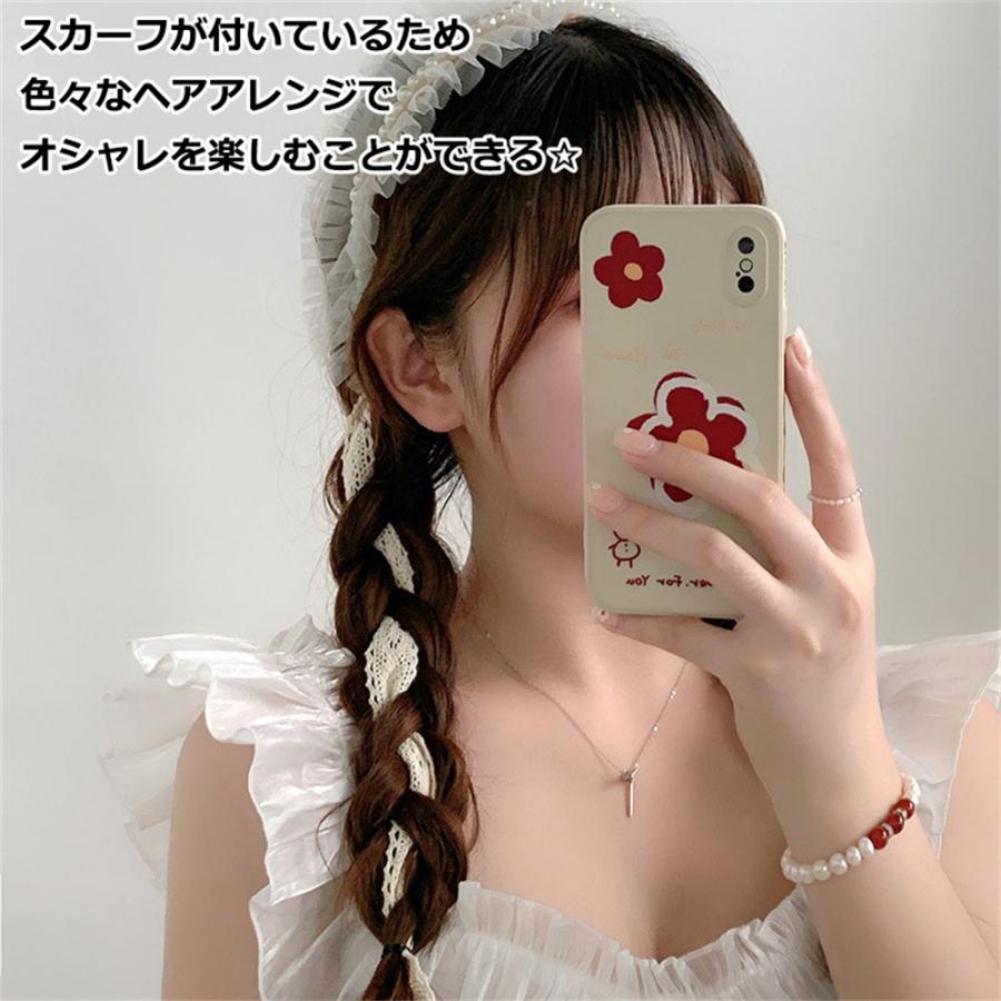 スカーフ付きカチューシャ コスプレカチューシャ 可愛い オシャレ コスプレ ヘアアクセサリー ヘアアレンジグッズ ヘアバンド レディース 髪飾り 送料無料 |  | 02