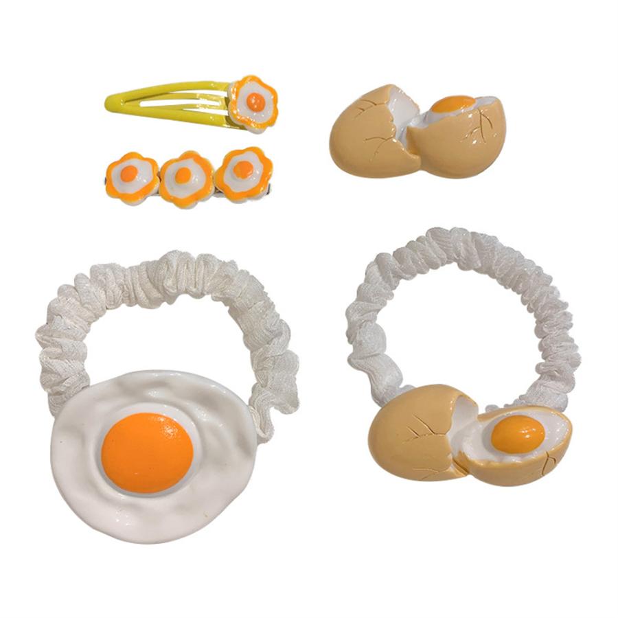 ヘアアクセサリー セット ヘアゴム ヘアピン かわいい おしゃれ 卵型 目玉 髪飾り ヘアクリップ 子供っぽい 子供 キッズ 女の子 ５種 送料無料 |  | 10