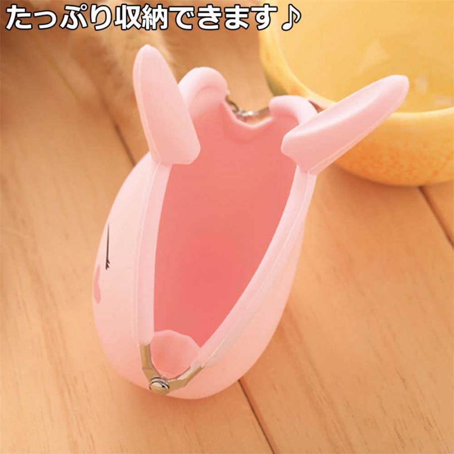 ウサギのシリコンがまぐち がま口財布 シリコン製 うさぎ型コインケース 小銭いれ レディース キッズ 子供 小物 かわいい おしゃれ 小物入れ 送料無料 |  | 01