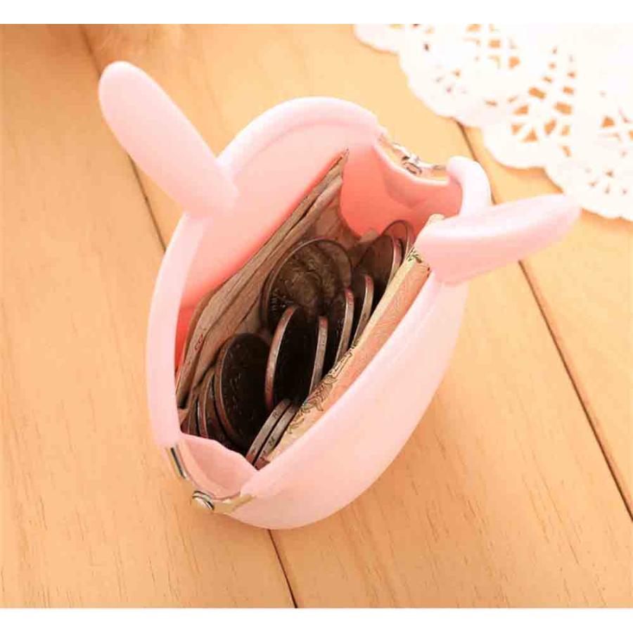 ウサギのシリコンがまぐち がま口財布 シリコン製 うさぎ型コインケース 小銭いれ レディース キッズ 子供 小物 かわいい おしゃれ 小物入れ 送料無料 |  | 04