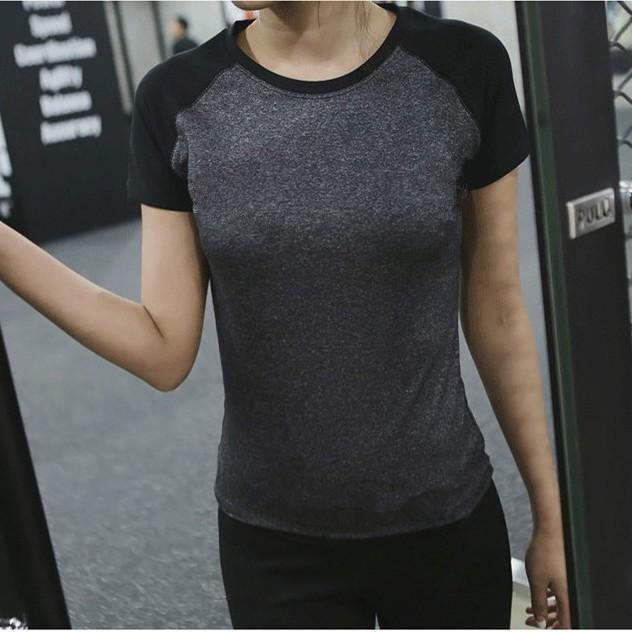 レディース  スポーツウェア  ラグラン  Tシャツ  トップス  半袖  速乾  吸汗  ランニング ウォーキング  ヨガ  ジム  無地 シンプル  インナー　送料無料 |  | 02