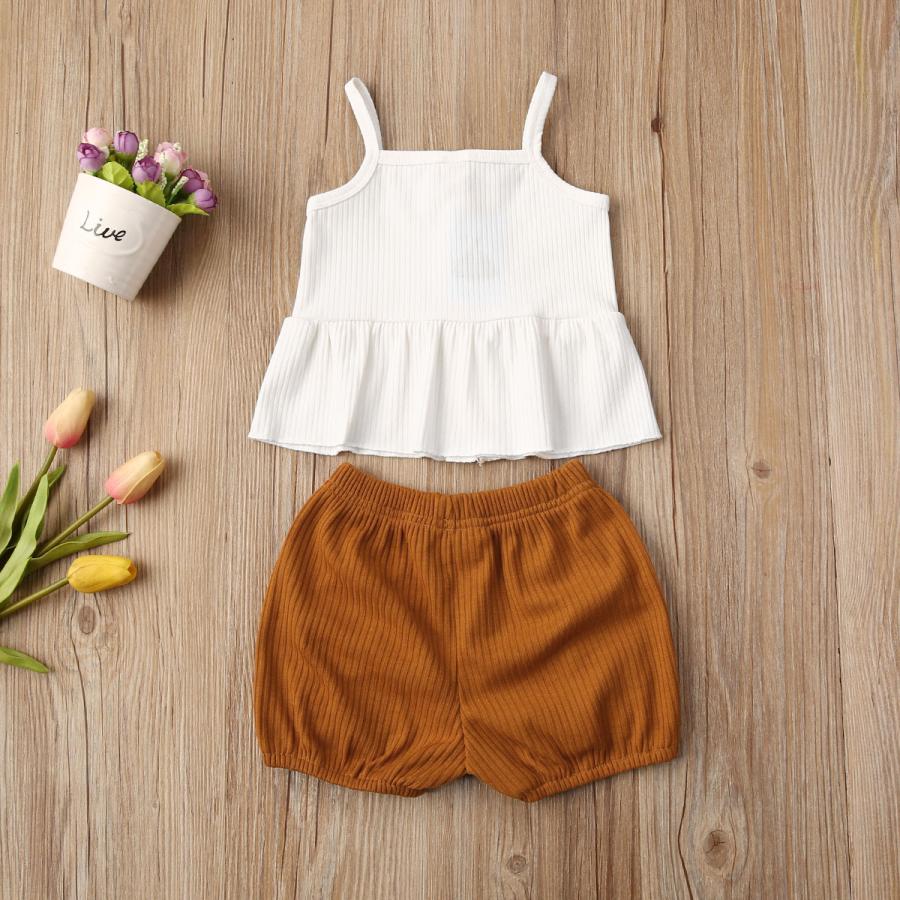 子供 女の子 上下セット 服 パジャマ キャミソール パンツ 上下セット ルームウェア 部屋着 無地 柔らかい 春夏秋 通気性 クリックポスト 送料無料 |  | 05