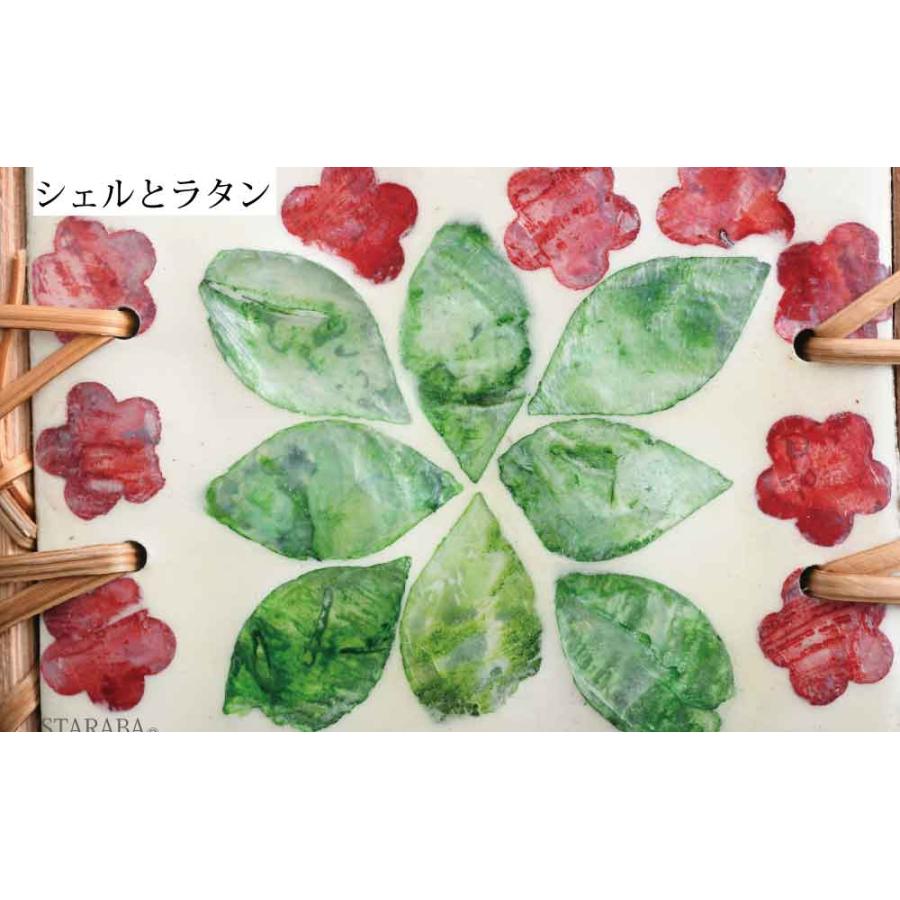 コースター 6枚セット ケース付き ラタン 藤 アジアンコースター