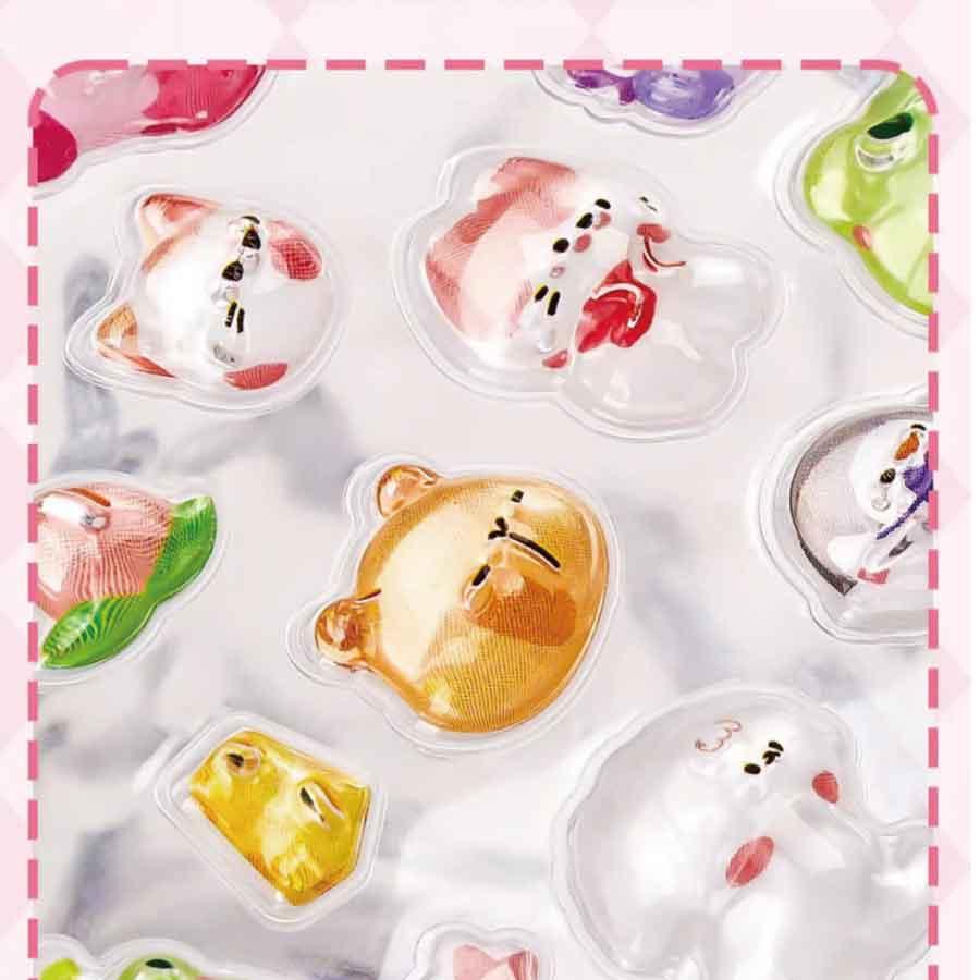 立体 3D ぷくぷく プレゼント 手帳 シール かわいい 3枚セット 手帳シール 手帳ステッカー シール デコシール キラキラ デコ おしゃれ  手帳用シール 送料無料