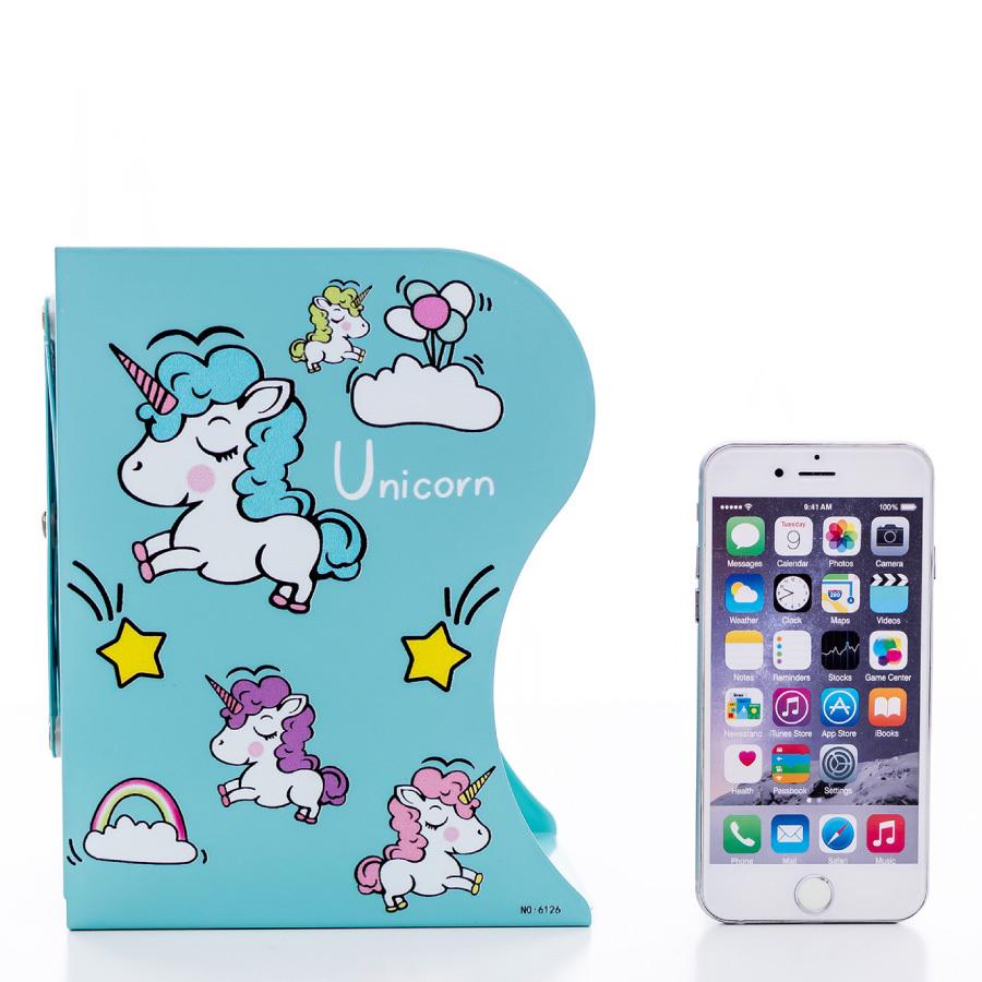 ユニコーン ブックスタンド 伸縮 長さ 調整 本立て スタンド かわいい