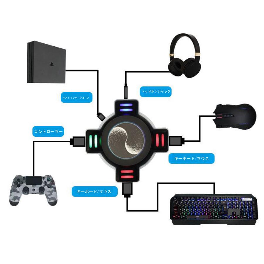 最新版 コンバーター ゲーム機器 キーボード マウス ヘッドホン 接続 コンバーター Nintendo Switch スイッチ/PS4 / XBOX/ PS 3  送料無料 |  | 05