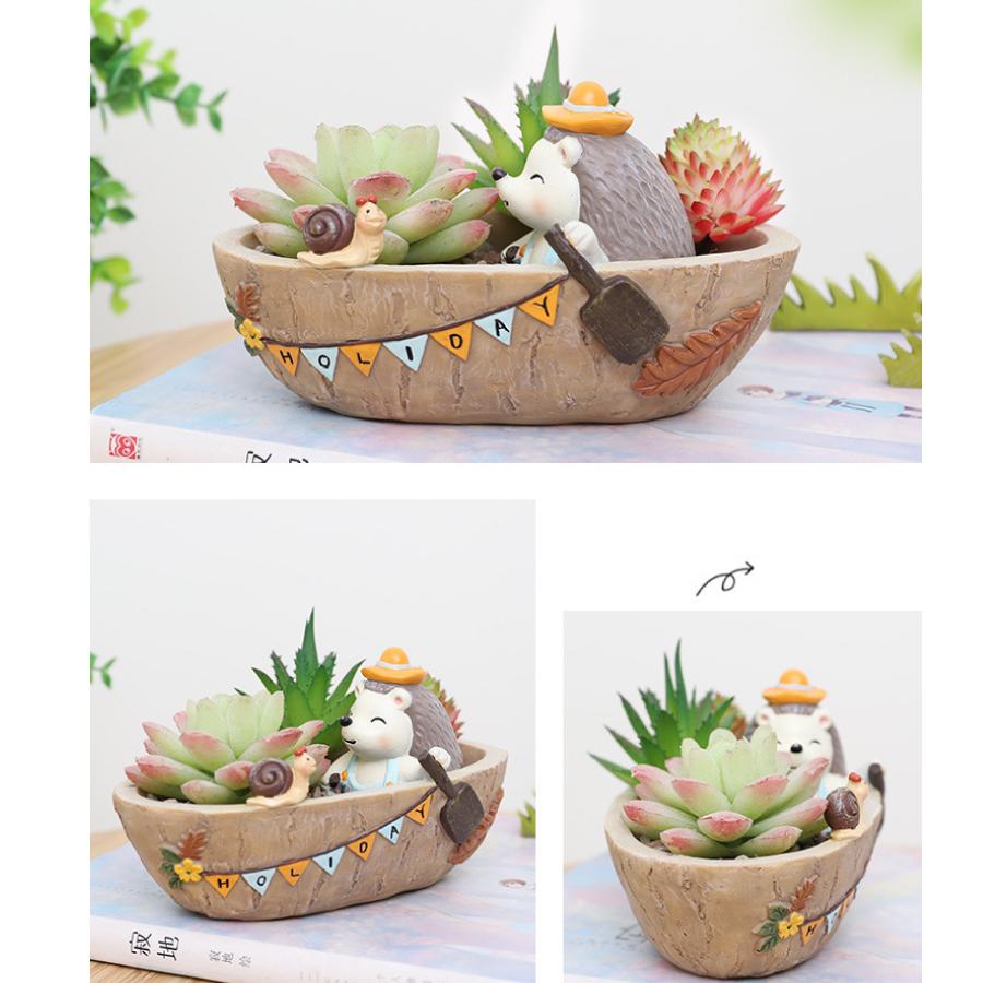 植木鉢 はりねずみ ハリネズミ 母の日 ガーデニングオブジェ 鉢植え フラワープランター 多肉植物 サボテン ミニ プランター おしゃれ 可愛い 送料無料 Yk376 Staraba 通販 Yahoo ショッピング