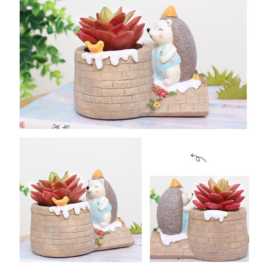 植木鉢 はりねずみ ハリネズミ 母の日 ガーデニングオブジェ 鉢植え フラワープランター 多肉植物 サボテン ミニ プランター おしゃれ 可愛い 送料無料 Yk376 Staraba 通販 Yahoo ショッピング