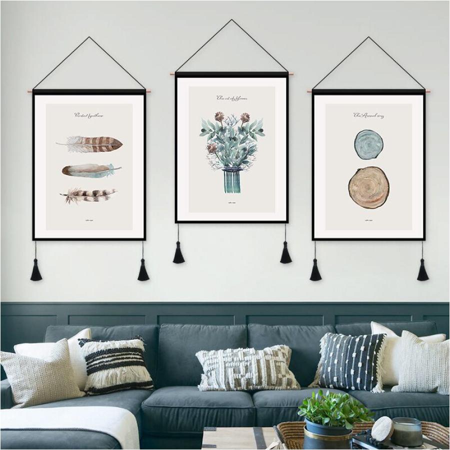 タペストリー アート 3枚セット 壁掛け ファブリック 韓国 オシャレ