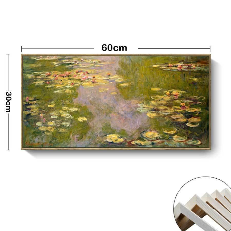 クロード・モネ 睡蓮 Water Lilies 枠付き 油絵 風景画 壁掛け 名画