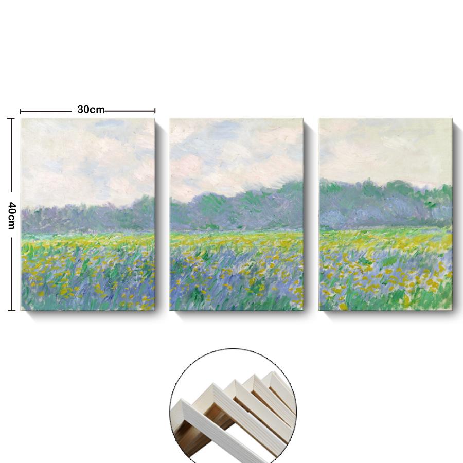 クロード・モネ ジベルニーの黄色いアイリス畑 油絵 風景画 壁掛け