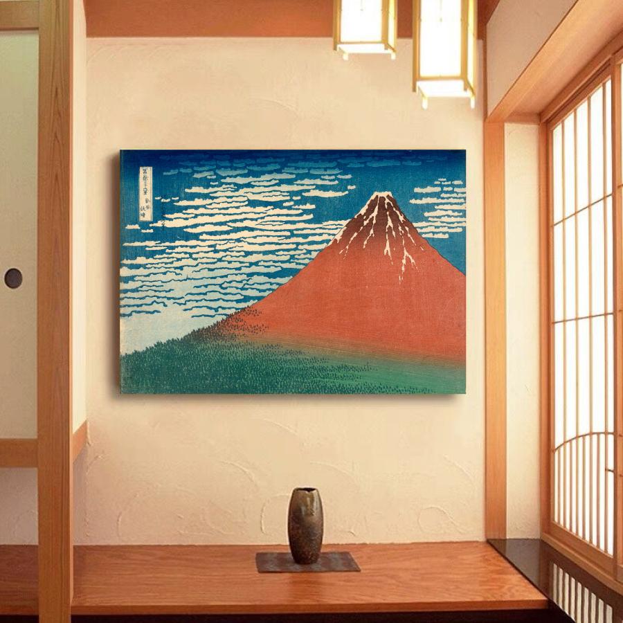 赤富士 凱風快晴 立体画 風景画 インテリア 美術品 絵画 壁掛け アート 格安 赤富士 凱風快晴 立体画 風景画 インテリア 美術品 絵画 壁掛け