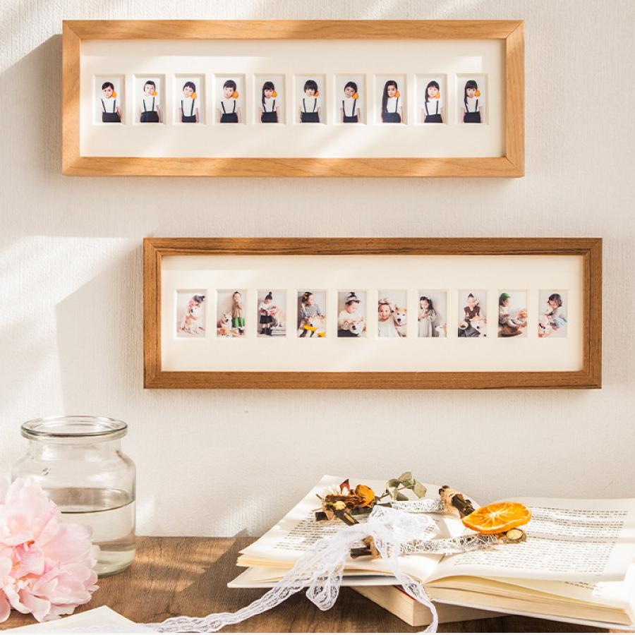 木製フレーム 10枚 写真立て 木製フォトフレーム 10枚 家族 友人 孫 ペット フレーム