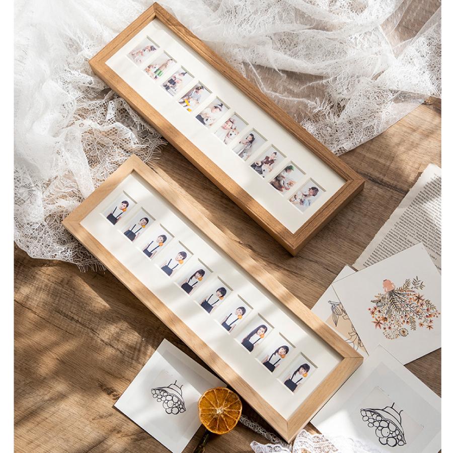 写真立て 木製フォトフレーム 10枚 家族 友人 孫 ペット フレーム