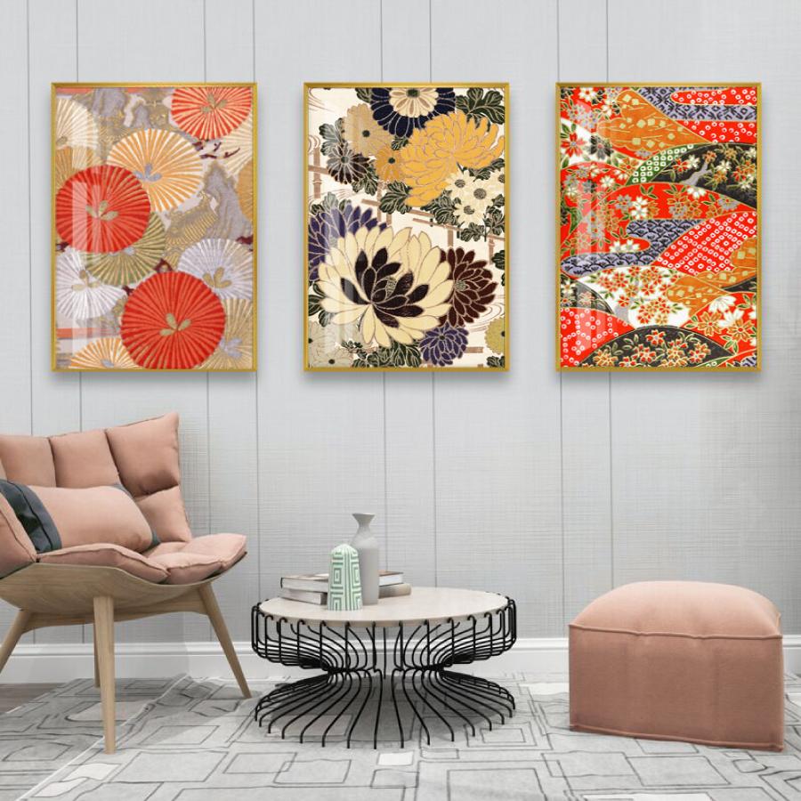 和柄 和風 ファブリックパネル 40cm×30cm オシャレ リビング