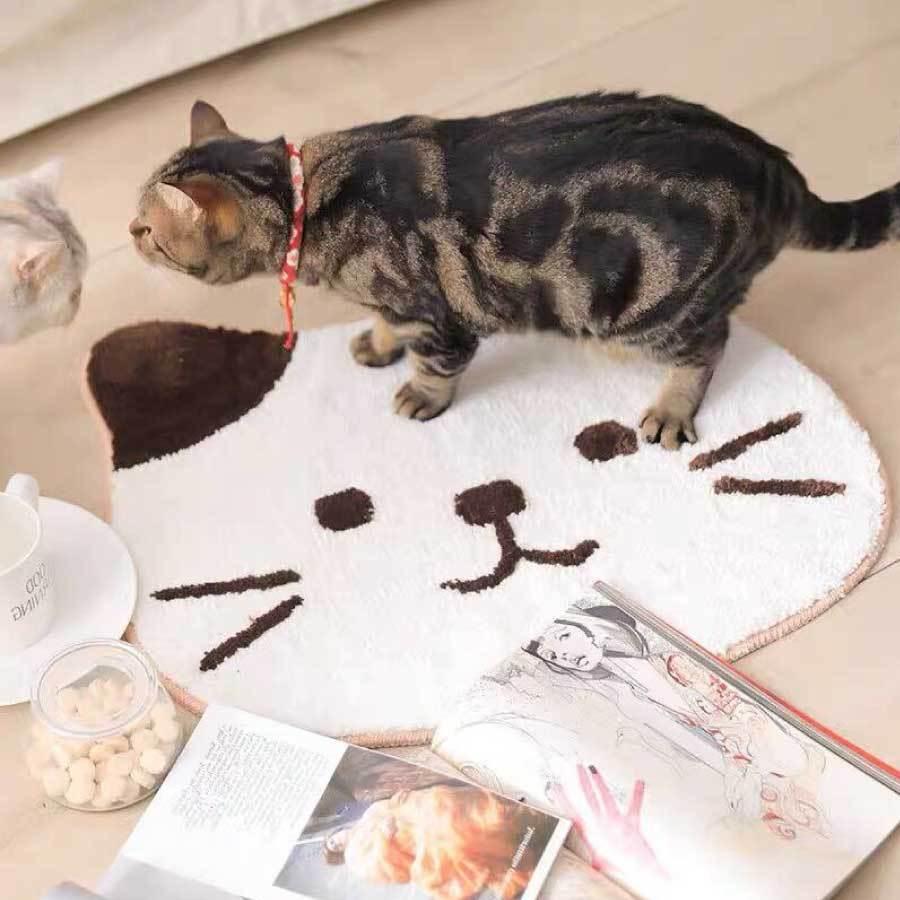 玄関マット 猫 滑り止め 洗面所 耐磨耗性 業務用 かわいい 洗える