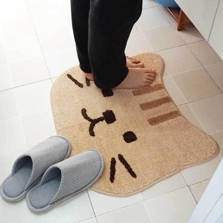 玄関マット 猫 滑り止め 洗面所 耐磨耗性 業務用 かわいい 洗える
