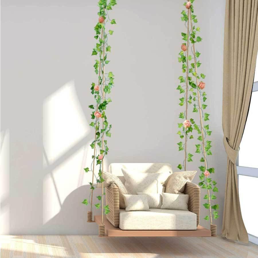 フェイクグリーン 本セット 人工観葉植物 アイビー 壁掛け 壁装飾