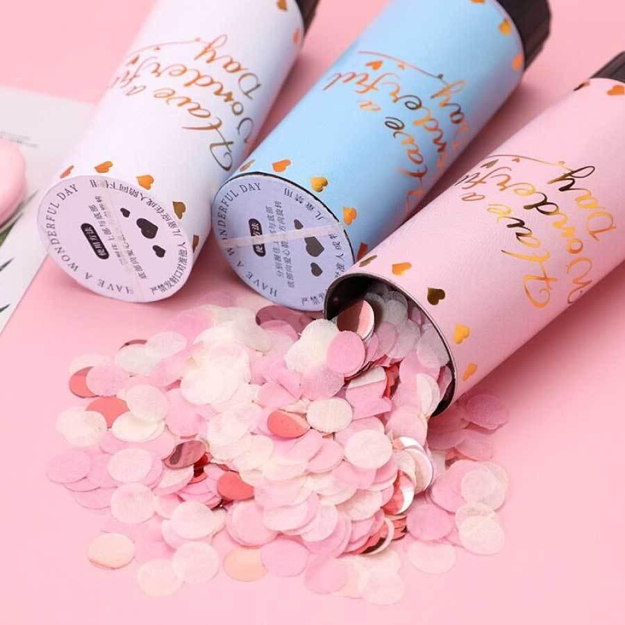 クラッカー 紙吹雪 紙ふぶき 6本セット プロポーズ 結婚式 誕生日 ウエディング パーティー イベント フラワーシャワー 可愛い 美しい ロマンチック 送料無料 |  | 05