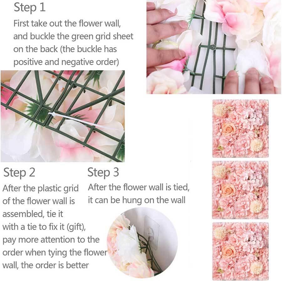 58 Off 造花壁パネル フラワーパネル 花の壁のパネル お花 結婚式 背景 Diy レイヨン花壁 カフェ パーティー 装飾 ホテル ロマンチック クリスマス 送料無料 Wantannas Go Id