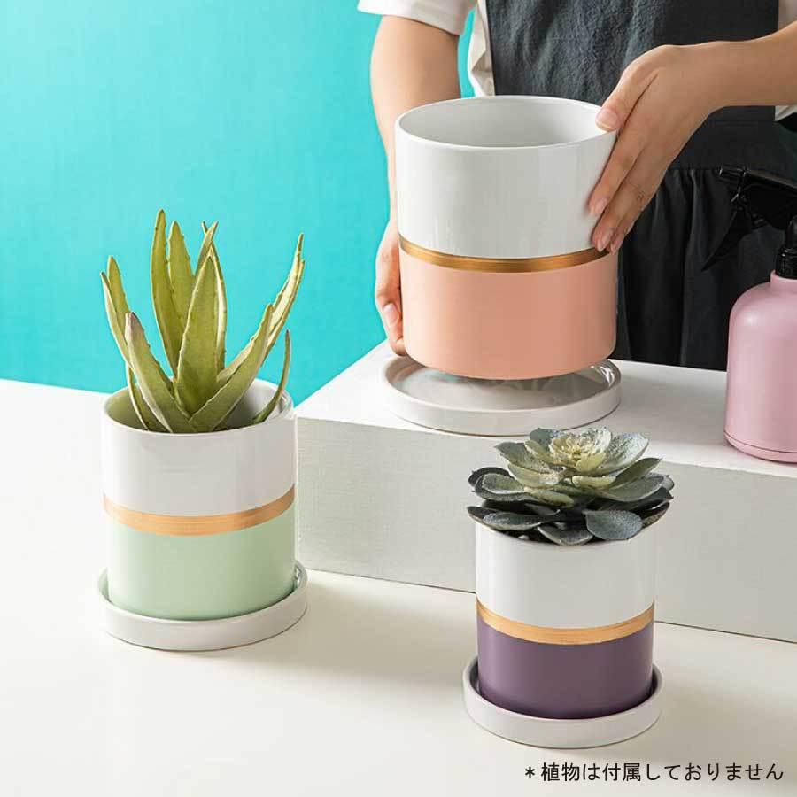 特大サイズ 陶器鉢 17cm 植木鉢 おしゃれ 鉢植え プランター