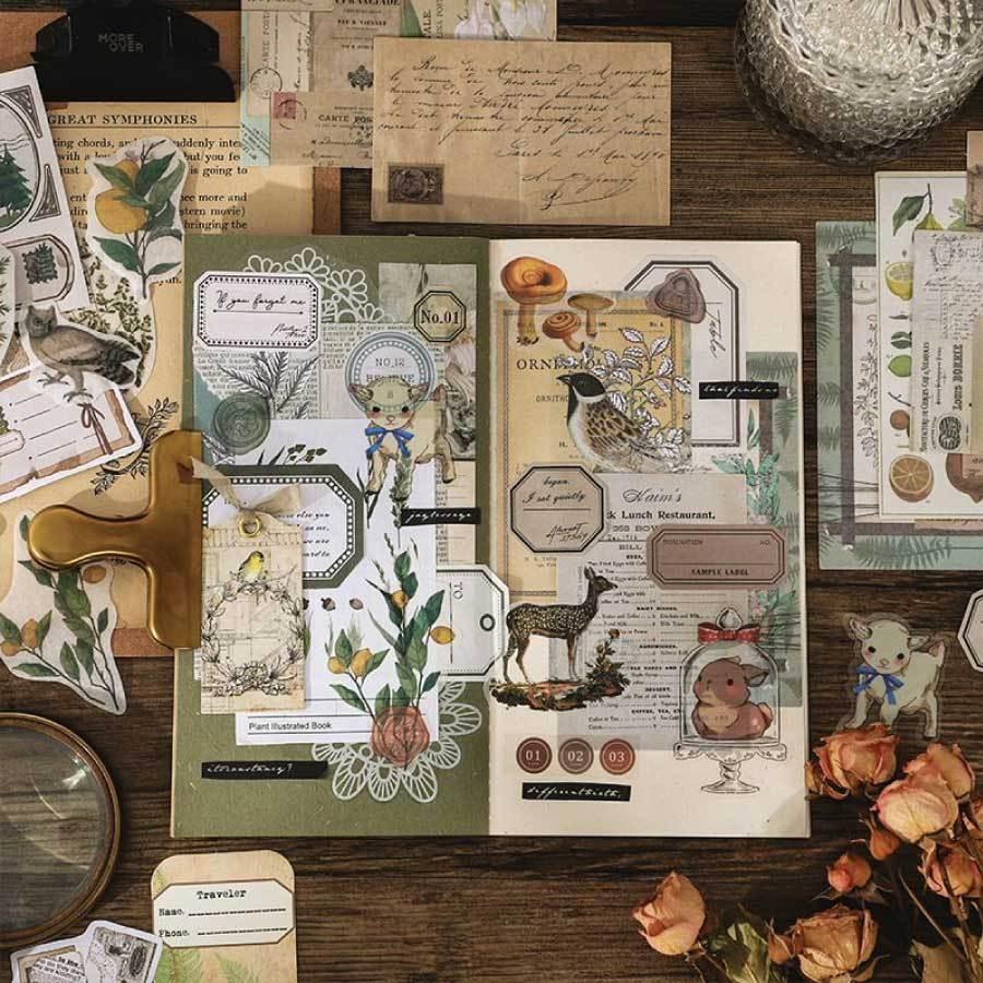 限定版 260枚セット シール ステッカー 紙素材 コラージュ素材 可愛い Diy 飾り レトロ風 花 植物 クラシック デザイン 封筒 メール便 送料 無料 Materialworldblog Com