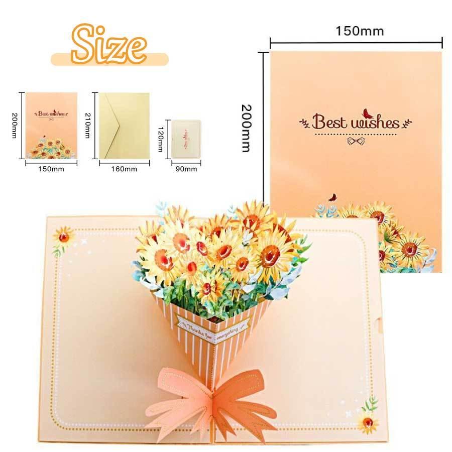 立体 バースデーカード 花 グリーティングカード 母の日 3dポップアップカード 誕生日 メッセージカード 結婚 出産 感謝 カード メール便 送料無料 |  | 06