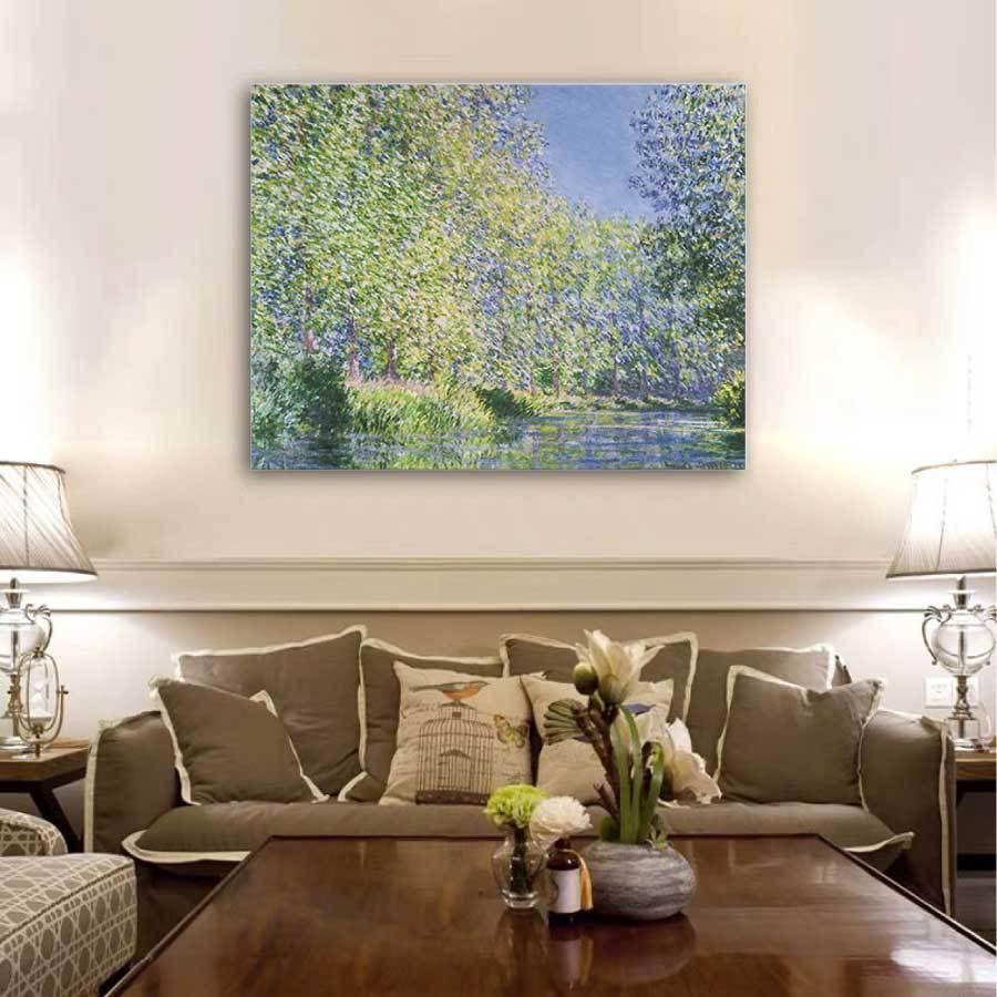 クロード モネ エプト川の曲がり角 パネル 40cm×50cm 名画 絵画