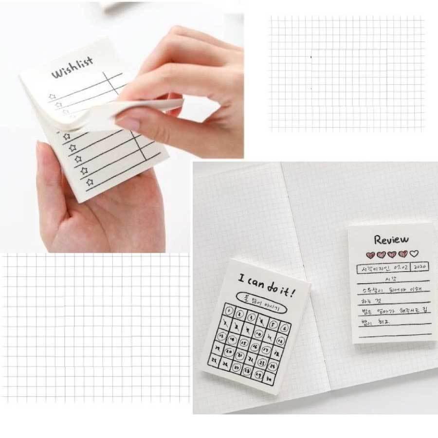 付箋 メモ おもしろ 50枚 8冊セット 400枚 粘着性ない メモ帳 仕事