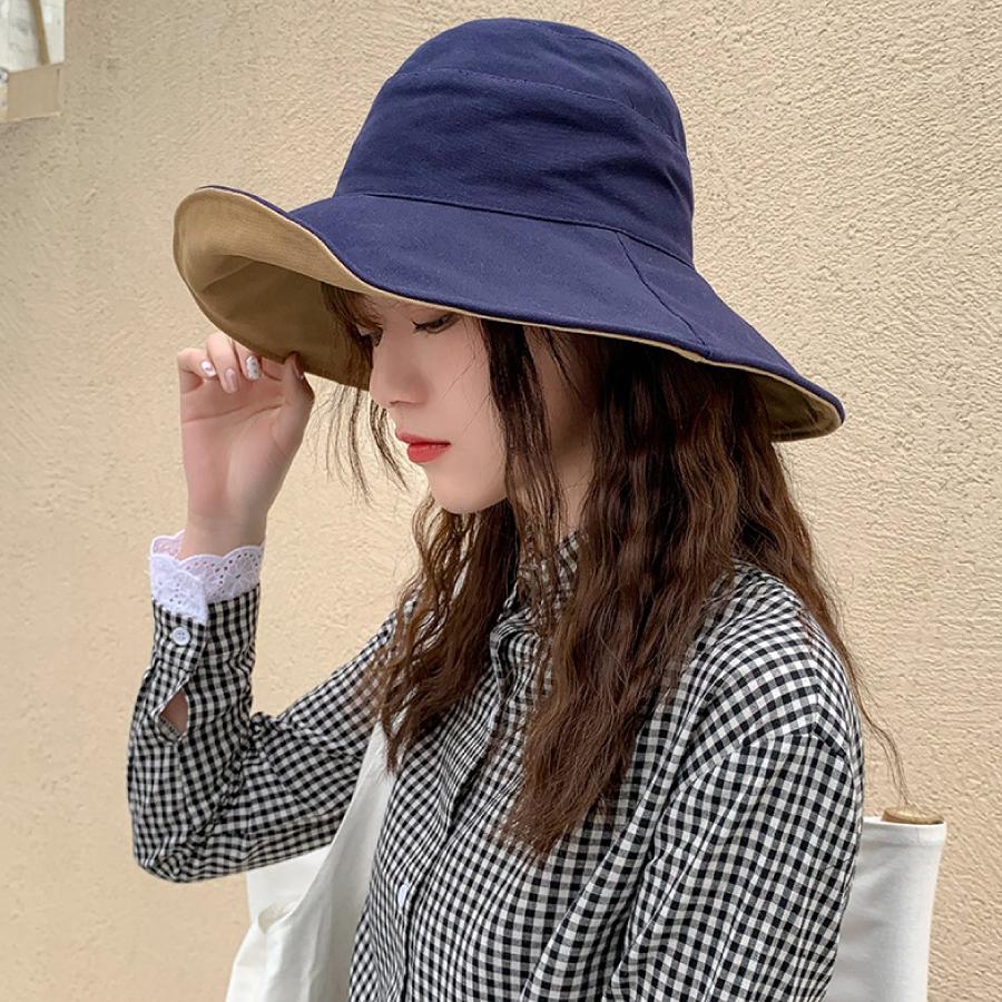 帽子 ハット 紐つき リバーシブル UVカット 脱げにくい 大きめ 紫外線対策 レディース クリックポスト 送料無料 |  | 07