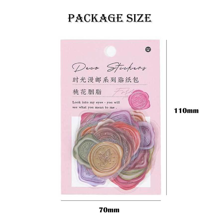 40枚 シール シーリング ワックス スタンプ風 ろう 封蝋 ラッピング