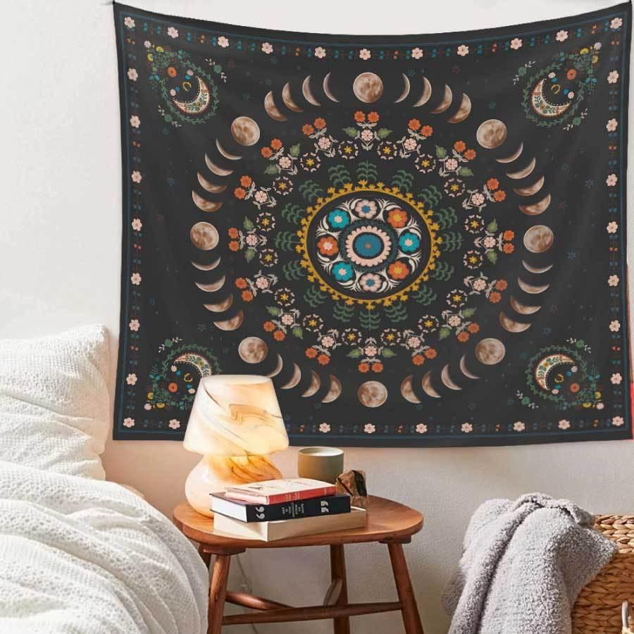 タペストリー モダン 装飾布 ボヘミアン 大判 150x130cm インテリア