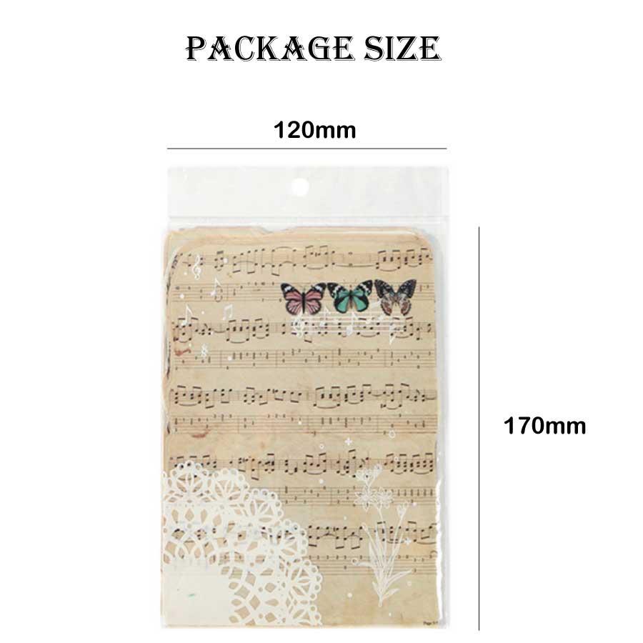 25枚入り コラージュ 手帳素材 ペーパー 素材紙 手帳 デザインペーパー