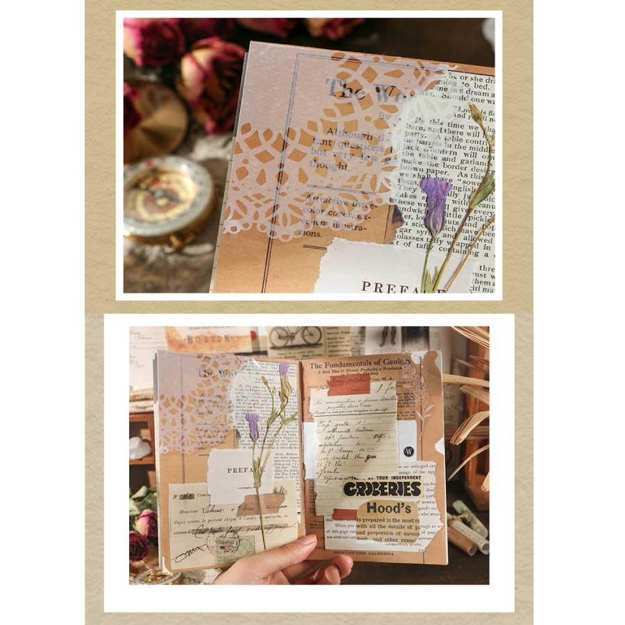 25枚入り コラージュ 手帳素材 ペーパー 素材紙 手帳 デザインペーパー