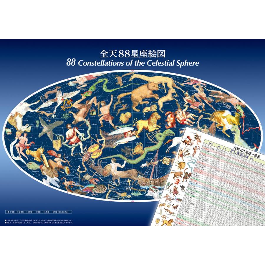 全天星座絵図 全天星座一覧表ポスター入り Poster00list 星座天文館 通販 Yahoo ショッピング