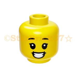 レゴ Lego パーツ ばら売り ミニフィグヘッド イエロー 黒い眉毛と歯を見せた大笑い 閉眼の笑顔の女性2面顔 3626cpb2380 024 レゴパーツ販売starbrick37 通販 Yahoo ショッピング