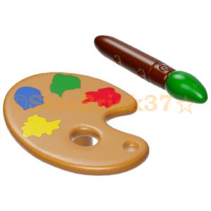 LEGO（レゴ） 油彩画パーツ ばら売り #93551pb01 #93552pb04 パレット 